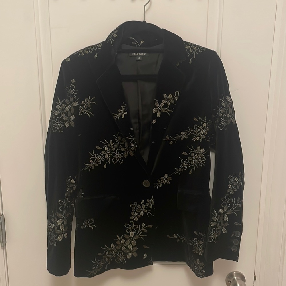 Jill Stuart Velvet Blazer
